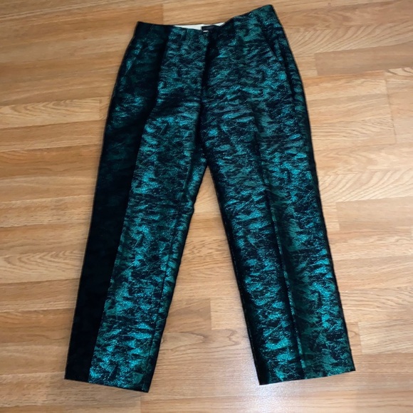 J. Crew Rockin’ Emerald Capri Pants - Picture 1 of 14